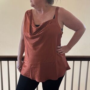 Skies Are Blue~Women's Rust Sleeveless Top